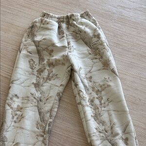 Cream Camouflage Jogger Pants